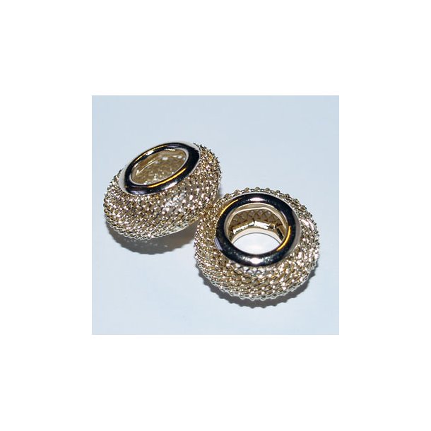  Metalperle  8 mm forgyldt 2 stk