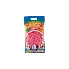 Hama perler 1000 stk tran pink
