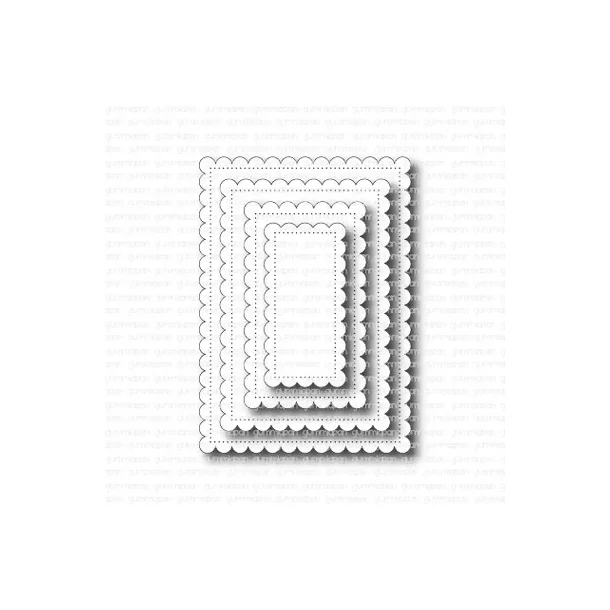 Scalloped Nesting Rectangels