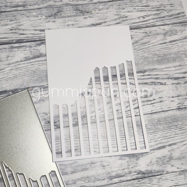 Stribet baggrundsdie