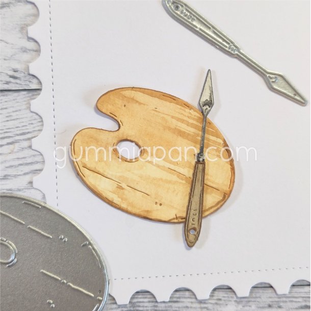  Lille farvepalet og paletkniv