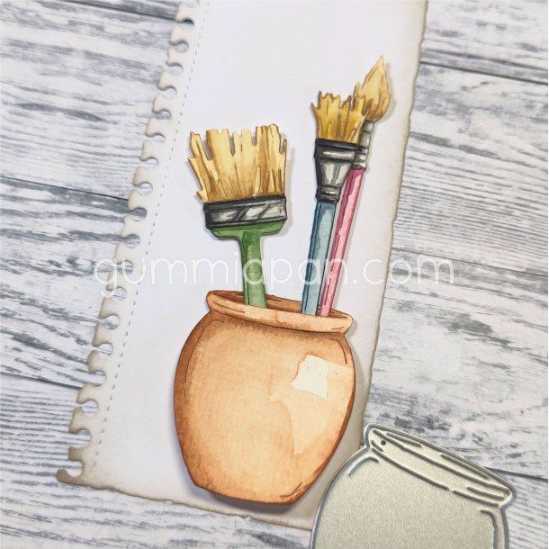 Stor krukke til pensler