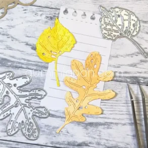 Slidte egetrsblade og slidte lindeblade