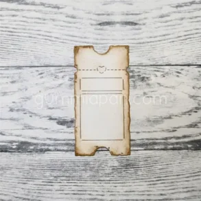 Slidt billet med hjerte