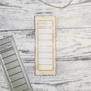 Lang slidt billet med stjerne