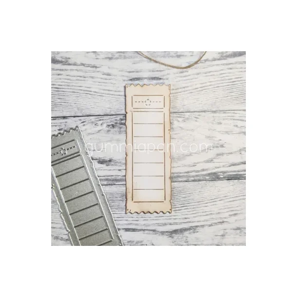 Lang slidt billet med stjerne