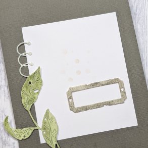 Gammel etiketramme med hjerter