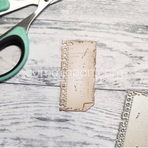 Papirstykke med ombukket hj�rne