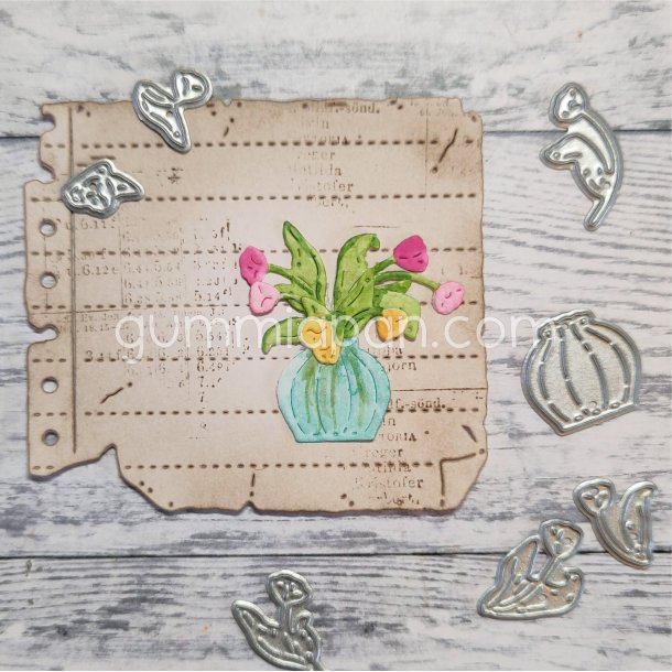 Sm� tulipaner i vase