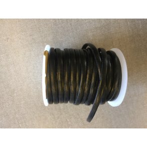 L�der 3 mm  m�rk bl� 1 meter