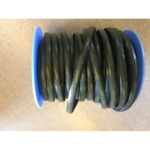 L�der 3 mm st�vet gr�n 1 meter