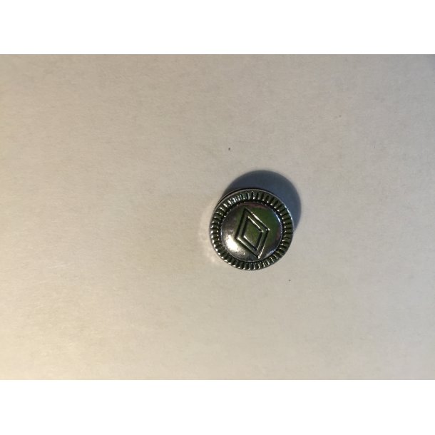 Metal perle til flad 3 mm lder forslvet 1 stk