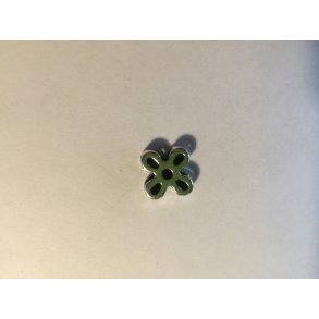 Metal perle til flad 3 mm lder forslvet 1 stk