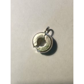 Metalperle forslvet 4 mm