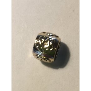 Metalperle forslvet 4 mm