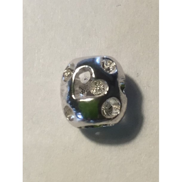 Metalperle forslvet 4 mm