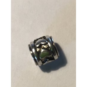 Metalperle forslvet 4 mm