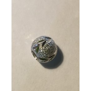 Metalperle forslvet 4 mm