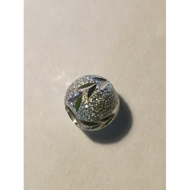 Metalperle forslvet 4 mm