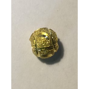 Metalperle forgyldt 4 mm