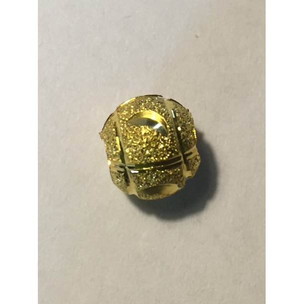 Metalperle forgyldt 4 mm