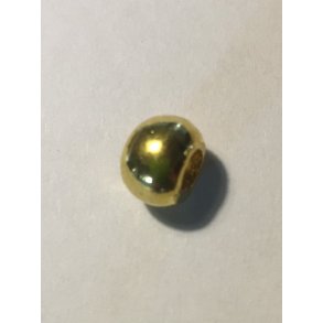 Metalperle forgyldt 4 mm