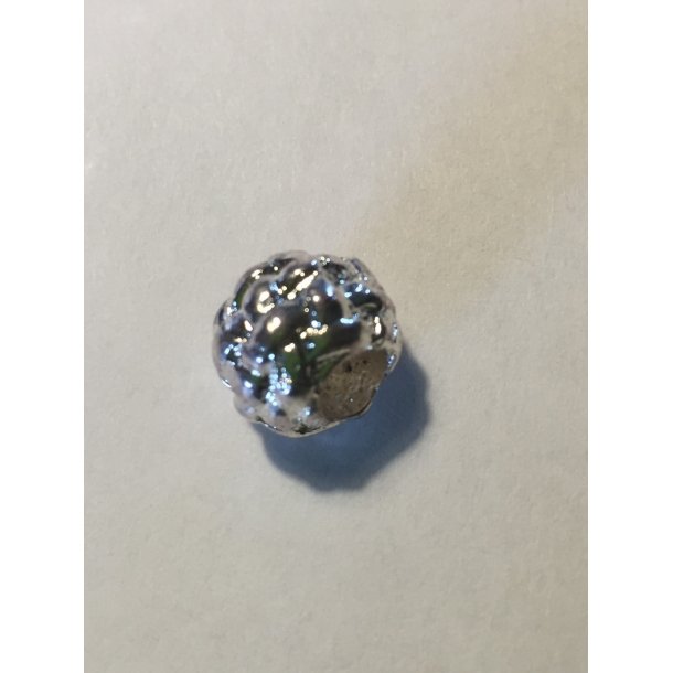 Metalperle forslvet 4 mm