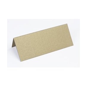 Bordkort metallic 10 x7 cm 10 stk guld