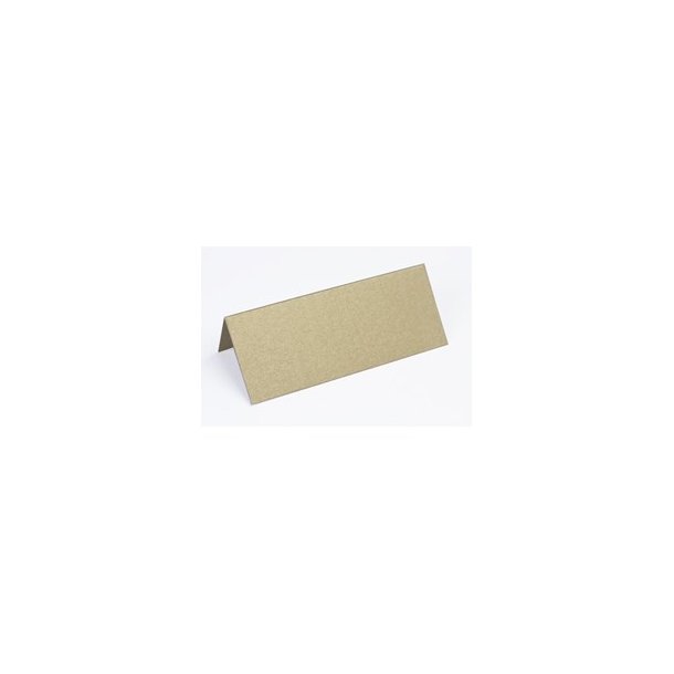 Bordkort metallic 10 x7 cm 10 stk guld