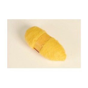 Kartet uld 50 gram banan