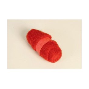 Kartet uld 50 gram cherry rd