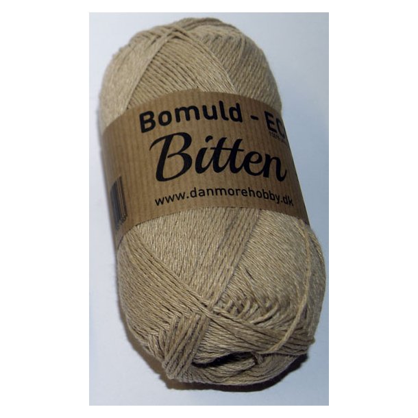 kologisk bomuldsgarn 50 gram Beige