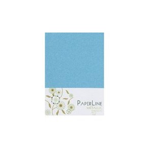 Kort metallic alm. kortstr 10 stk. turkis