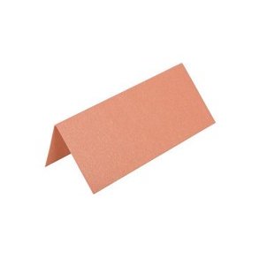 Bordkort metallic 10 x7 cm 10 stk lyserd