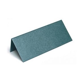 Bordkort metallic 10 x7 cm 10 stk mrk grn