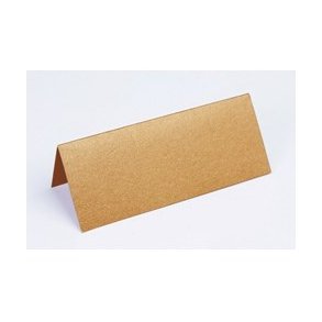 Bordkort metallic 10 x7 cm 10 stk kobber