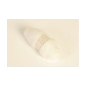 Kartet uld 50 gram natur hvid