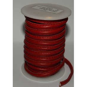 Dobbelt syet l�der postkasse r�d 1 meter