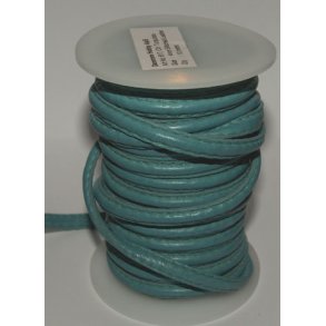 Lder dobbeltsyet turkis 1 meter