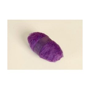 Kartet uld 50 gram violet lilla